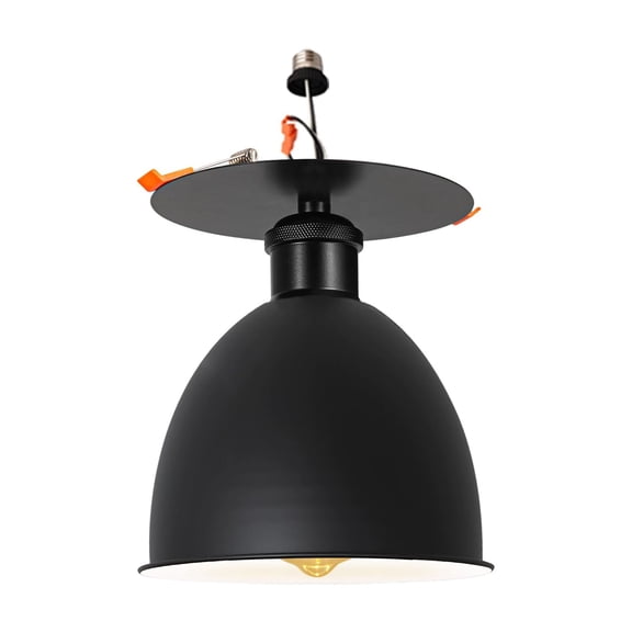 Kiven Retrofit Recessed Lighting with E26 Power Outlet Adapter, 4/5 Inch Replacement Conversion Kit, Farmhouse Recessed Light Conversion Kit for Living Room Hallway Kitchen DZ0443