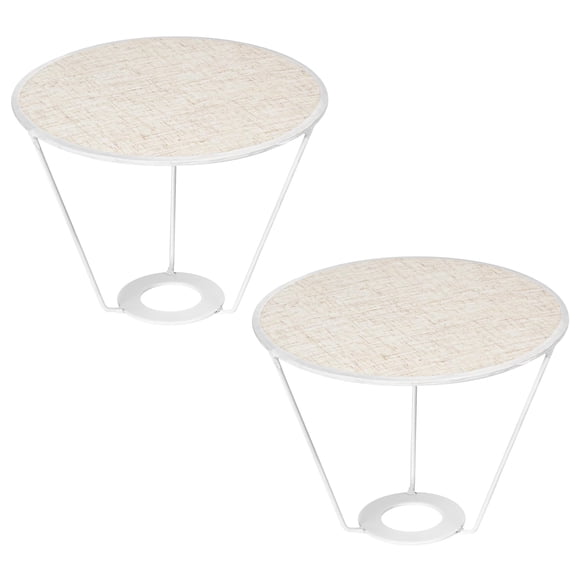 Kiven Round Diffuser Shade with φ1.57" Harp Holder,Set of 2 Fabric Lamp Shade Diffusers for Pendants Light Table Lamp, Fits 10-13" Openings, 9.8" Top x 7.9" High