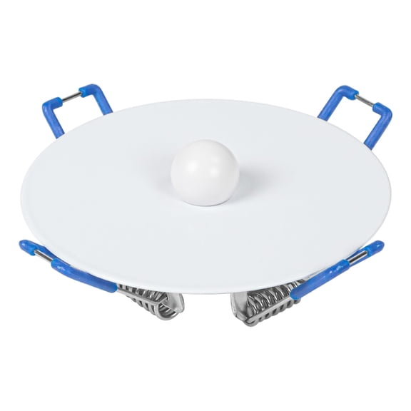 Kiven Spring-Mount Ceiling Cover Plates, 4.7inch White Aluminum Ceiling Cover Plates with Spring for Recessed Light Holes, Wall Plate Fit 3.1-4.7inch Holes, 1 Pack