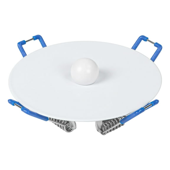 Kiven Spring-Mount Ceiling Cover Plates, 7.9inch White Aluminum Ceiling Cover Plates with Spring for Recessed Light Holes, Wall Plate Fit 3.5-7.9inch Holes, 1 Pack