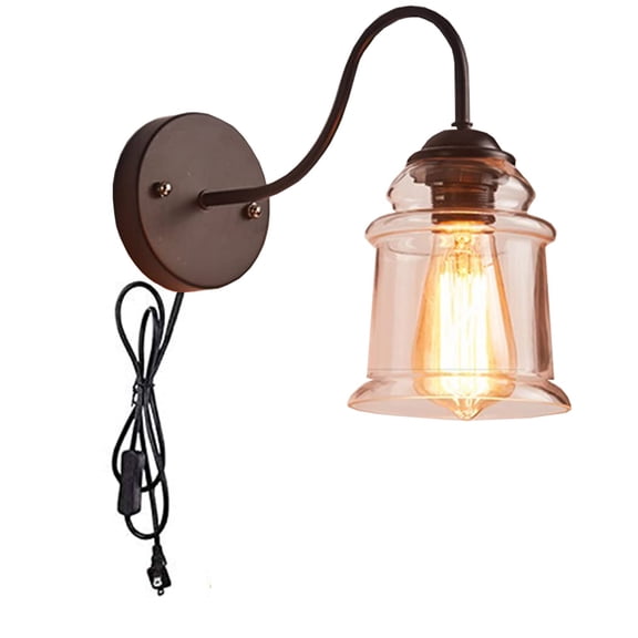 Kiven Wall Sconce Clear Glass Lighting Fixture