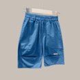 thumbnail image 1 of Kiviey Boy Shorts Cotton Spring New Casual Shorts Loose Elastic Waisted Solid Five Quarter Pants Size 3T-12Y, 1 of 1