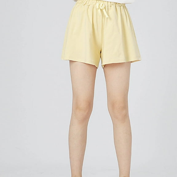 Kiviey Girls Bike Shorts Cotton Casual Sports Shorts Thin Bow Solid Pants Size 8-9