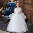 thumbnail image 1 of Kiviey Girls Birthday Dress Sleeveless Embroidery Mesh Dress Gauze Dress Princess Dress Birthday Party Gown Size 13-14, 1 of 9