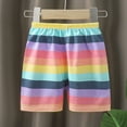 thumbnail image 1 of Kiviey Girls' Shorts 100% Cotton Casual Sports Beach Shorts Solid Striped Pants Size 12M-7Y, 1 of 3