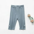 thumbnail image 1 of Kiviey Summer Shorts for Girls Cotton Casual Leggings Shorts Elastic Waisted Five Quarter Pants Size 2-3T, 1 of 3