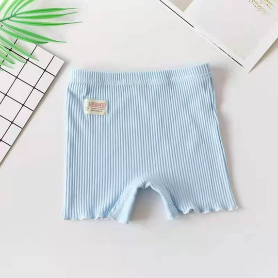 Kiviey Summer Shorts for Girls Cotton Casual Leggings Shorts Elastic Waisted Pants Size 2T-10Y