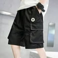 thumbnail image 1 of Kiviey Toddler Boy Shorts 100% Cotton Casual Shorts Loose Thin Five Quarter Pants Size 3-4T, 1 of 1