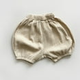 thumbnail image 1 of Kiviey Toddler Girl Shorts Cotton Linen Casual Sports Lantern Shorts Solid Pants Size 2T-8Y, 1 of 3