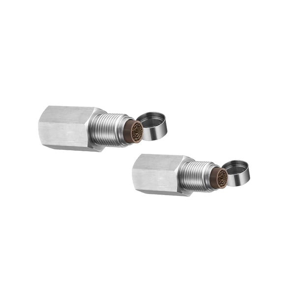 Kivin Oxygen Spacer with Stainless Filter,Hex Adapter for Car Check Engine Light,2PCS