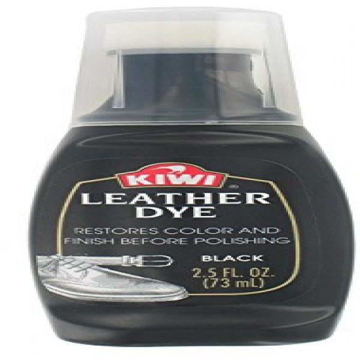 Kiwi Leather Dye, Black, 2.5 fl oz ( 2 PACK)