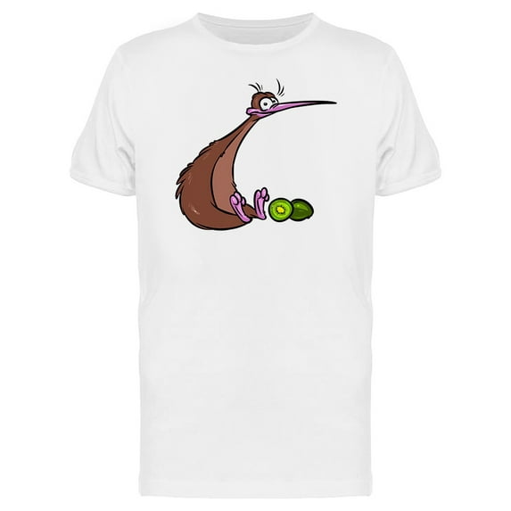 Kiwi Bird New Zealand Cartoon T-Shirt Men -Image by Shutterstock, Male 3X-Large
