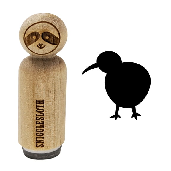 Kiwi Bird Solid Rubber Stamp for Scrapbooking Crafting Stamping - Mini 1/2 Inch