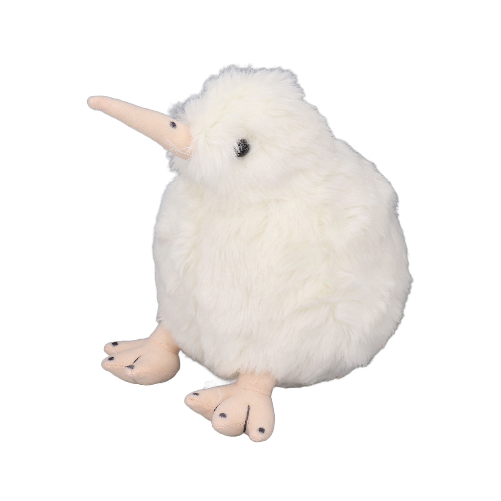 Kiwi Bird Stuffed Toy 7.9inch White Soft Cute Lifelike Standing Plush Animal for Kids Toddlers