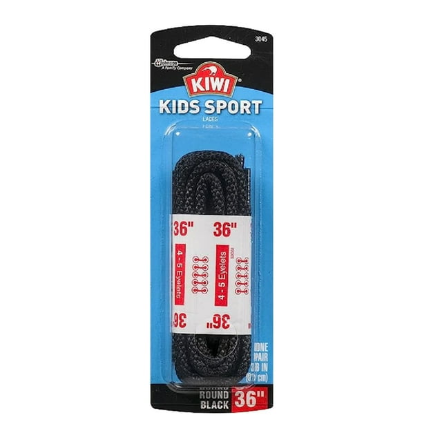 Kiwi Black Sport Shoelaces 36 inch