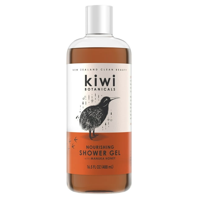 Kiwi Botanicals Nourishing Shower Gel, Manuka Honey, 16.5 fl oz