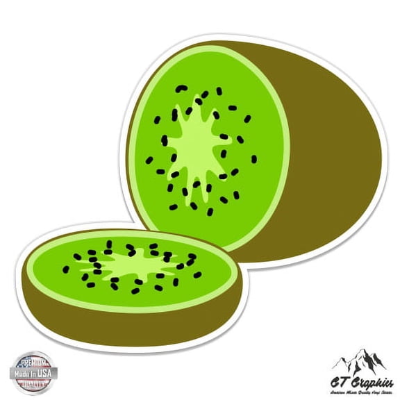 Kiwi Fruit - 5" Vinyl Sticker - For Car Laptop I-Pad - Waterproof Decal