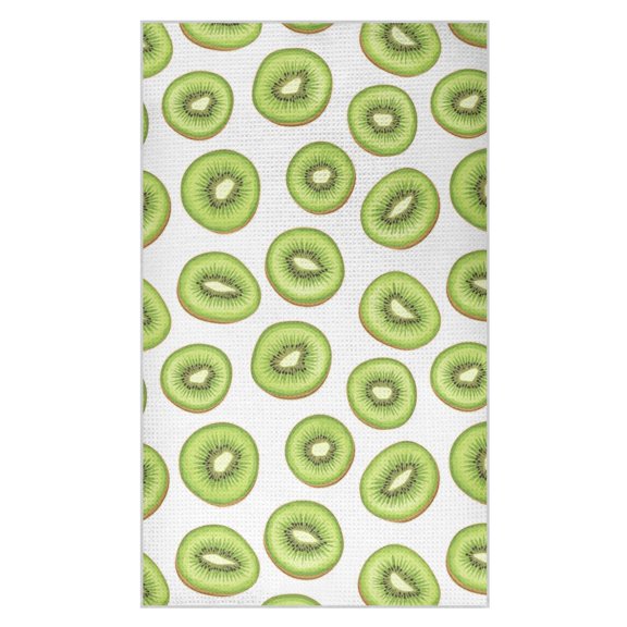 Kiwi Fruit Pattern Waffle Kitchen Towels 18x30 in Soft Absorbent Quick Dry Dishcloths