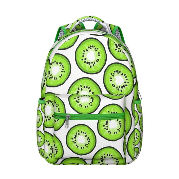 Kiwi Fruit Themed Backpack - Fashionable & Functional School Bag, Great Gift for College & Work, Lightweight with Organized Pockets, Trendy Everyday Carry