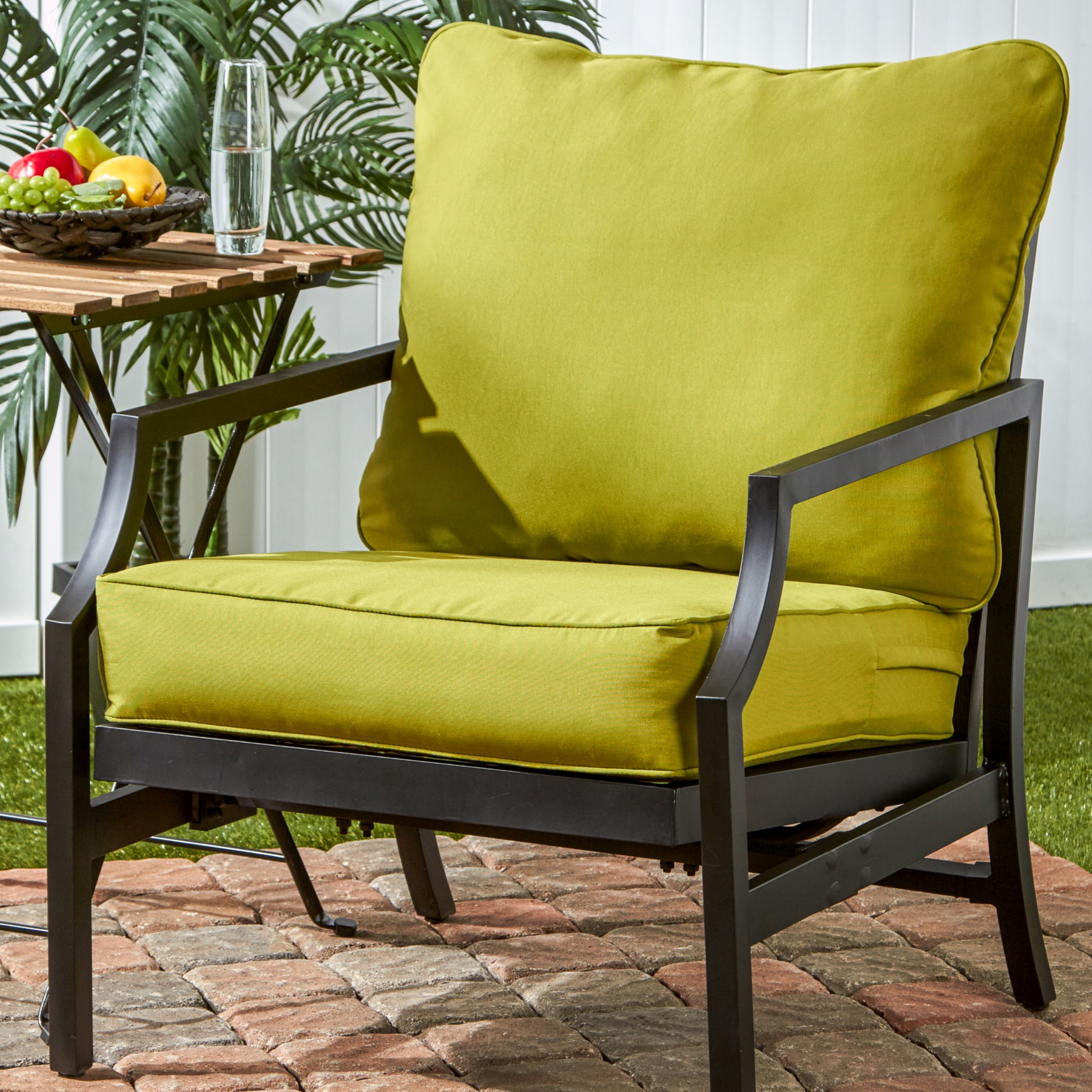 Kiwi Green Outdoor 2-pc Deep Seat Cushion Set