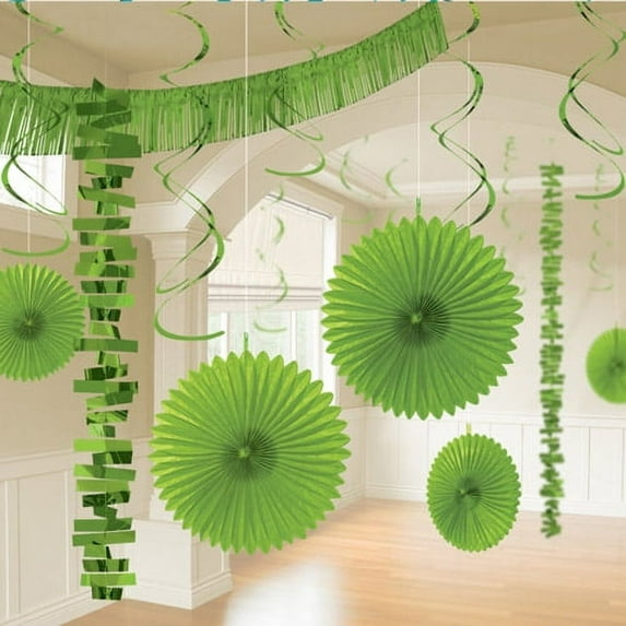 Kiwi Lime Green Deluxe Room Decorating Kit (18pc)