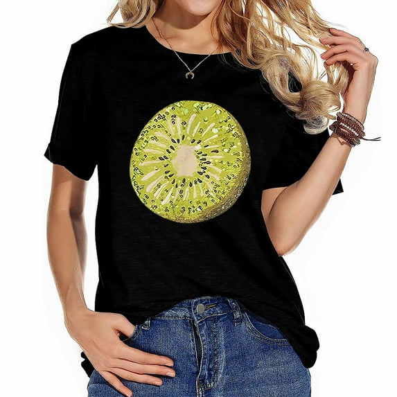 Kiwi Love Fruits Kiwi Costume Women Stylish Women's T-Shirt with Eye-Catching Graphic Print - Perfect for Any Occasion
