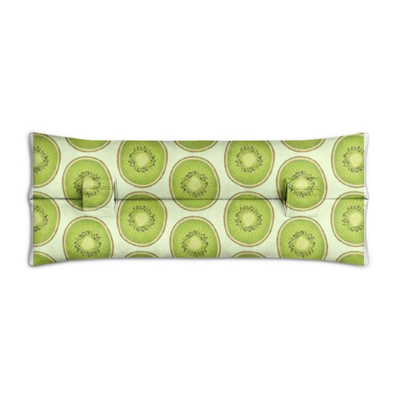 Kiwi Lover Seat Belt Pillow for Post-Surgery Recovery Cute Kawaii Fruit Slice Design, Soft & Supportive Mastectomy & Chemo Port Cushion (Green Tropical Aesthetic)