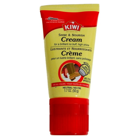 Kiwi No Buff Shine and Nourish Cream Shoe Polish, 1.7 Ounce, Neutral