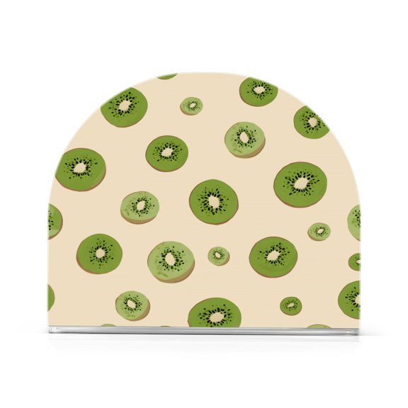 Kiwi Pattern Napkin Holder Acrylic Napkin Dispenser Clear Modern Tabletop for Kitchen Counter