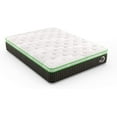 thumbnail image 1 of Kiwi Plush Cal-King Natural Mattress/ 12.5” Memory Foam Feel/Organic/Bed-in-a-Box/Made in USA, 1 of 4