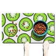 thumbnail image 1 of Kiwi Print Dog Feeding Mat - Waterproof Non-Slip Pet Food Mat with Cute Kiwi Fruit Design, Absorbent Multi-Layer Pad for Messy Eaters, Kawaii Cartoon Pattern (18.1 x 11.8 in), 1 of 5