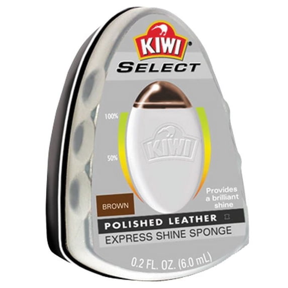Kiwi Select Express Shine Sponge, Brown