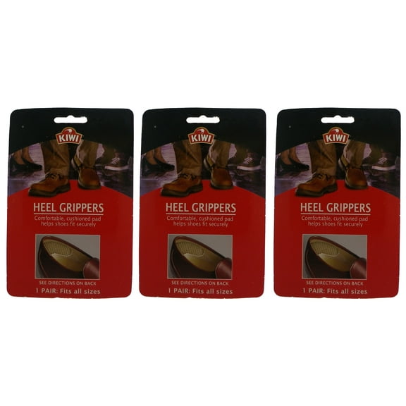 Kiwi Self-adhesive Heel Grippers Heel Liner Cushions Fits All Sizes (Pack of 3)