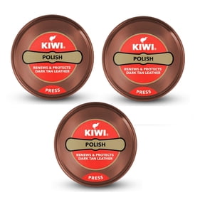Kiwi Shoe Polish Paste Dark Tan 1.35 oz (Pack of 3)