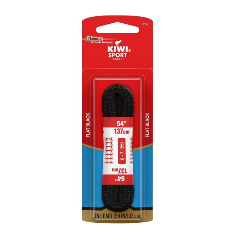 Kiwi Shoe laces Athletic, Black 54 inches