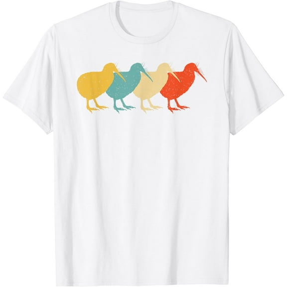 Kiwi Vintage Retro Bird Animal Lover 60s 70s Gift T-Shirt