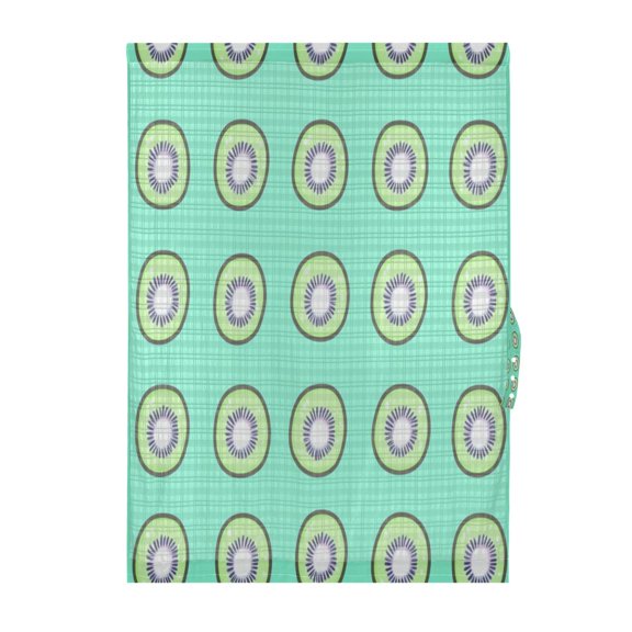 Kiwi on Mint Door Curtain Blackout Thermal Insulated Door Side Curtain Panels Privacy 25x40in