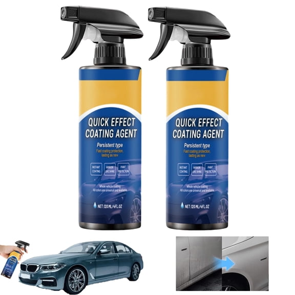 YUSUIYI Quick Effect Coating Agent for Car,4.23oz Car Coating Spray,3-in-1 Protective Wax Polish,Car Scratch Remover & Waterless Wash,High Protection