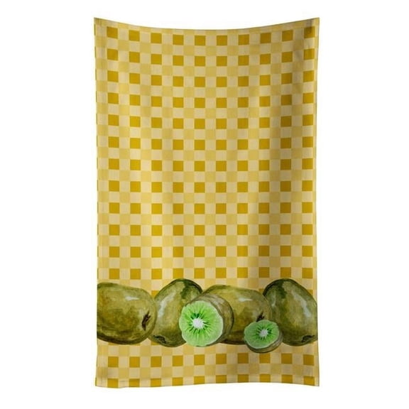 Kiwis on Basketweave Kitchen Towel