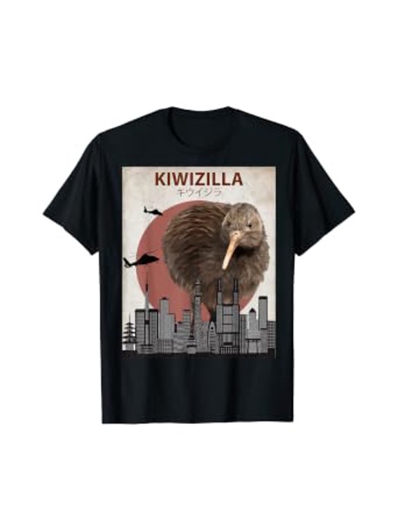 Kiwizilla Kiwi T-Shirt | New Zealand Bird Lovers Gift