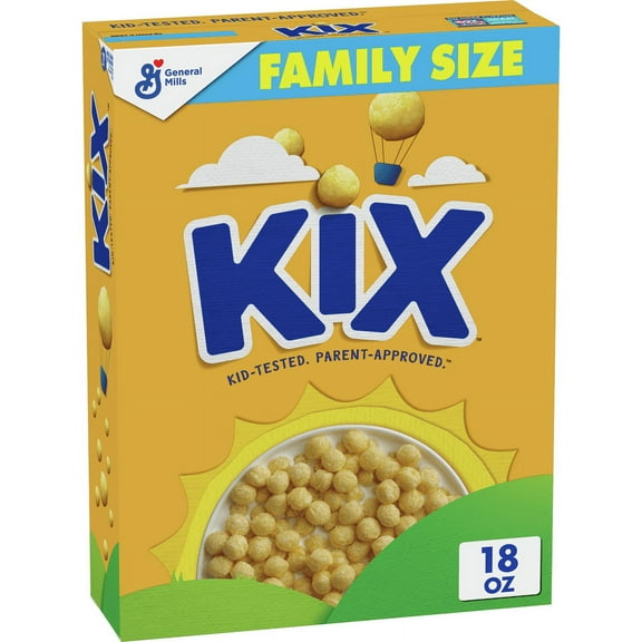 Kix Crispy Corn Puffs Whole Grain Breakfast Cereal, 18 oz.
