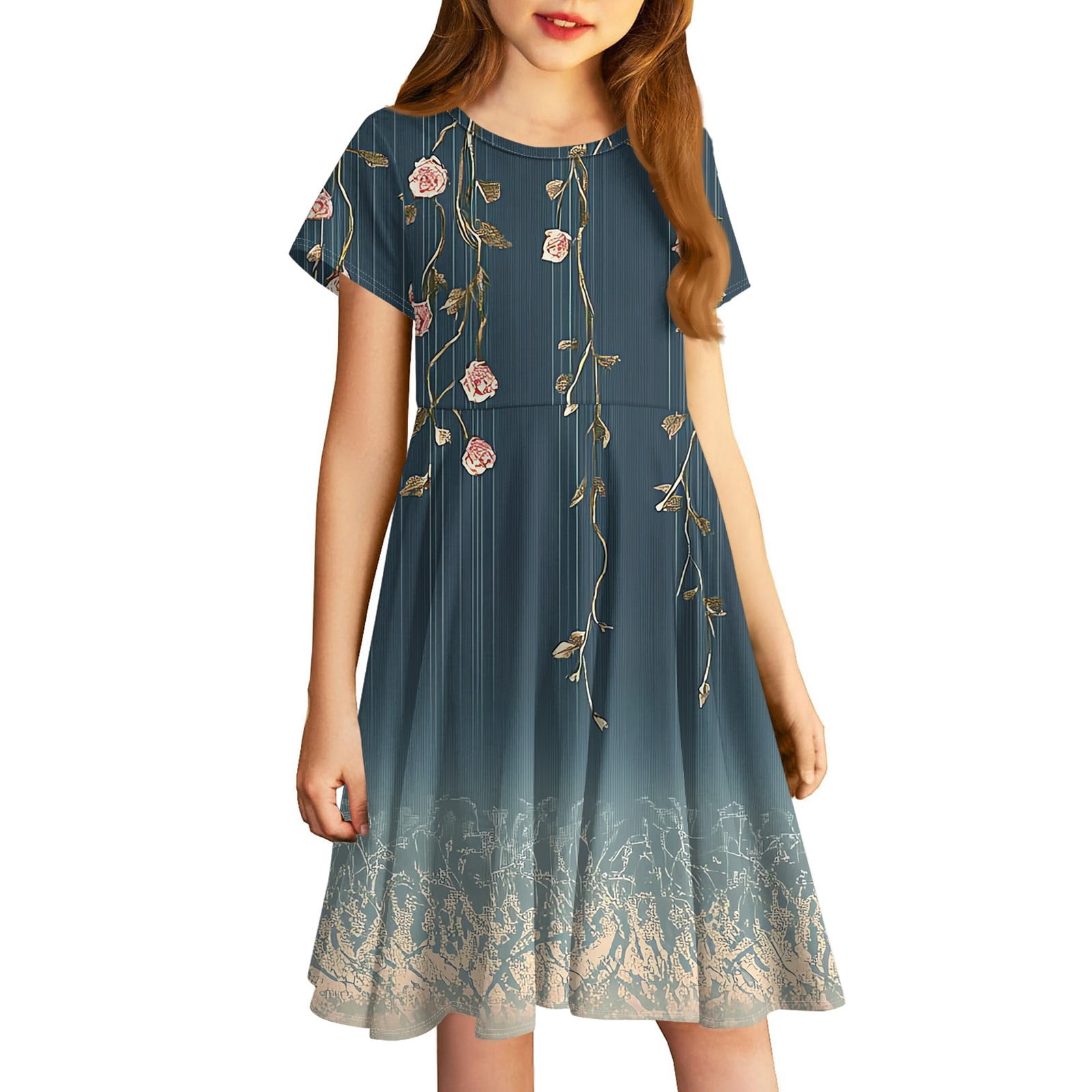 PRETTYGARDEN Women's Fall Casual Bubble Dress - Long Sleeve, Crew Neck, A-Line Mini With Pockets - View #11