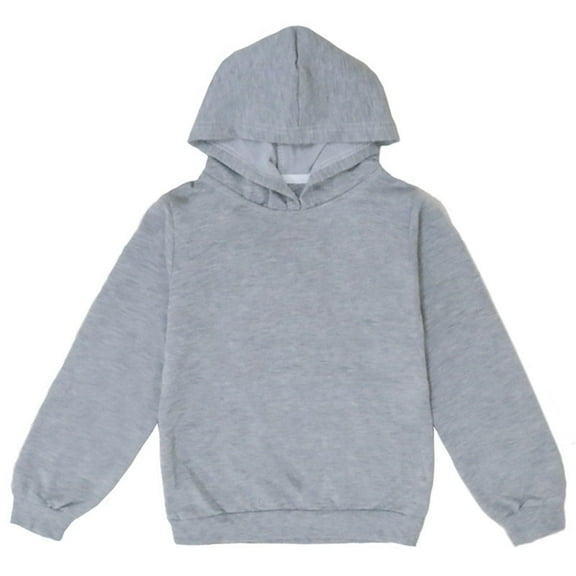 Kixjoy Gray Hoodies for Teen Girls 7-8Y Long Sleeve Fashion Oversized Hoodies Casual Winter Hooded Sweatshirts for Girls Trendy Lightweight Kids Sweater with Pockets, Gray 7-8Y