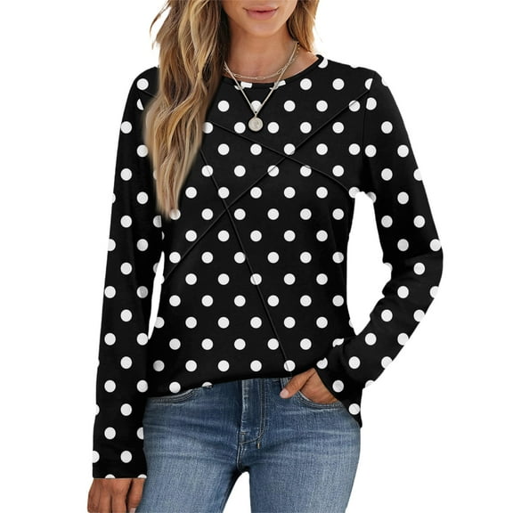 Kixjoy Light Gray Long Sleeve Shirts for Women Trendy Ruched Crewneck Tee Blouse Oversized Casual Long Sleeve T Shirt Winter Geometric Print Loose Fit Clothes, Light Gray S