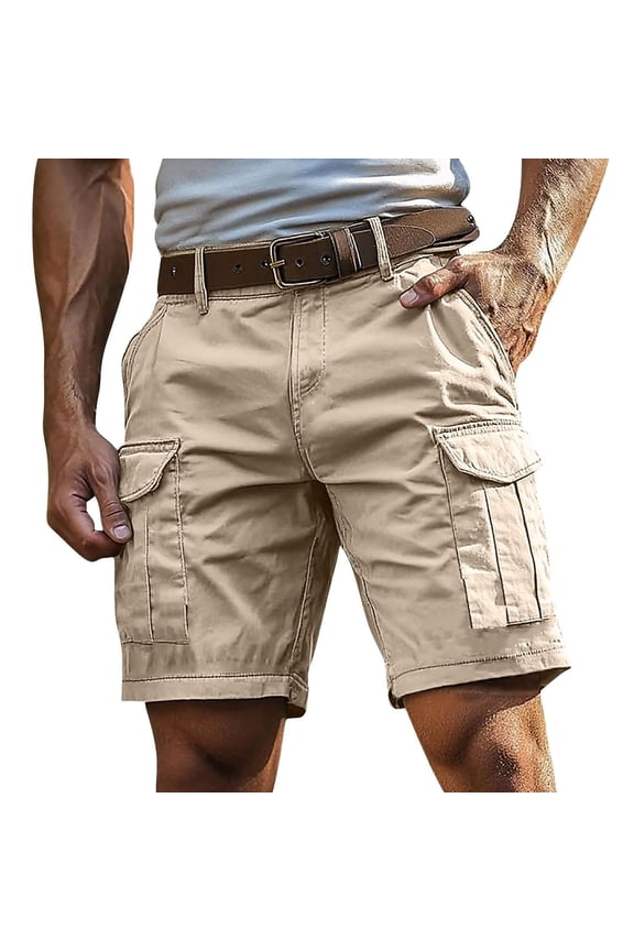 Men's Cargo Shorts 7 Inch Relaxed Fit Quick Dry Stretch Lightweight Tactical Wear Hiking with Multi Pocket, Complexion XXL