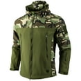 thumbnail image 1 of Kixjoy Tactical Jacket for Men Long Sleeve Waterproof Hooded Jacket Big and Tall Zip Up Winter Coat Outdoor Camo Thermal Mens Hoodies with Pockets, Camouflage M, 1 of 3