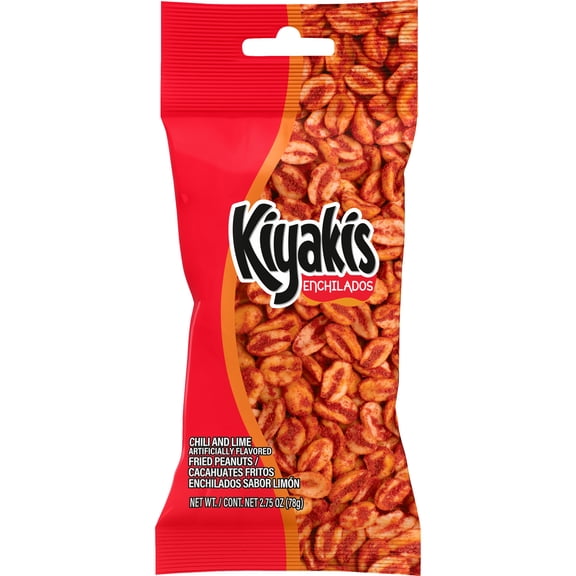 Kiyakis Enchilados 2.75 oz Pouch, Chili & Lime Fried Peanuts