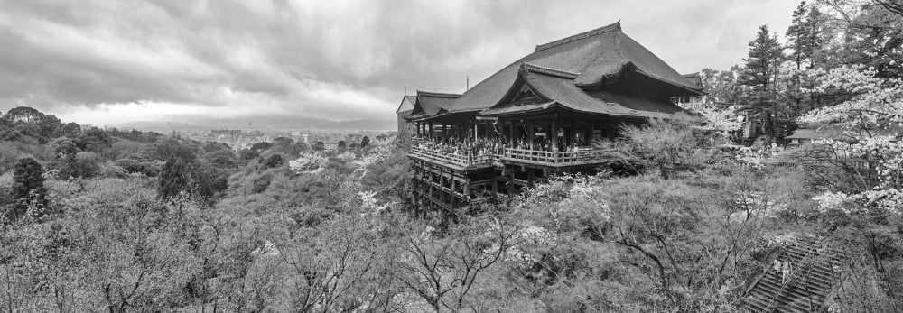 Kiyomizu-Dera temple Kyoto Kyoto Prefecture Japan Canvas Art - Panoramic Images (36 x 12)