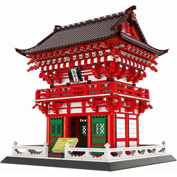 Kiyomizu Temple Japan Building Set (2409 Pieces), Architecture Building Blocks Toys, Home Dcor Model