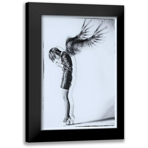 Kiyota, Daisuke 11x14 Black Modern Framed Museum Art Print Titled - Fallen Angel